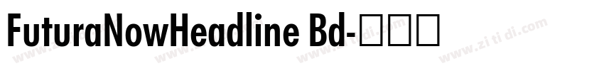 FuturaNowHeadline Bd字体转换
